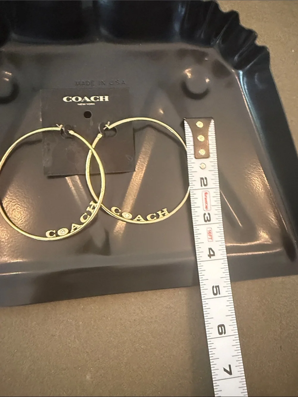 Coach large hoop